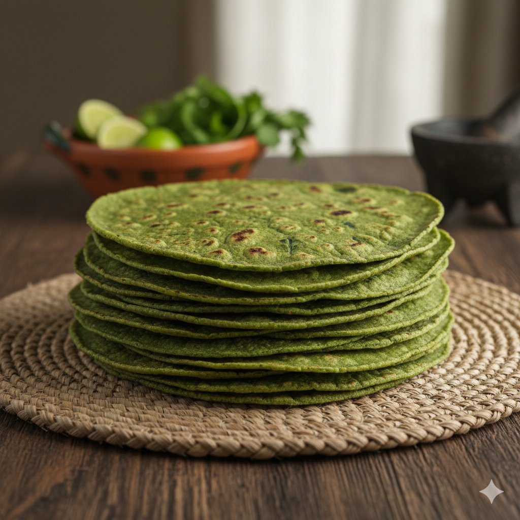 Spinach Corn Tortilla